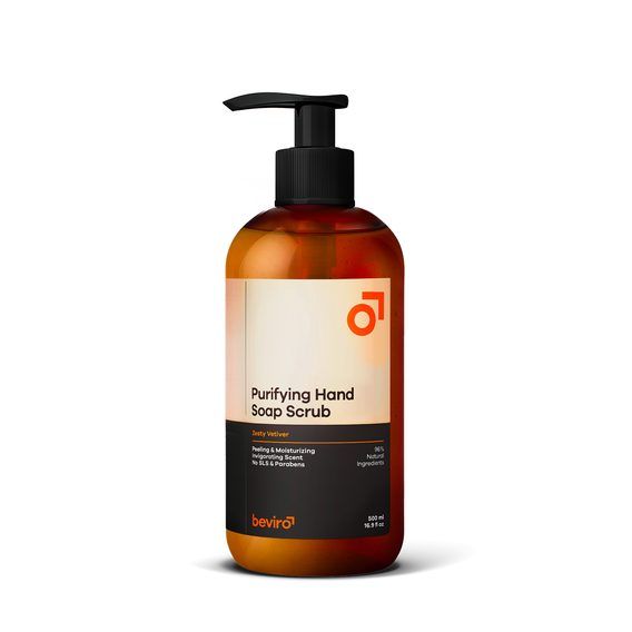 Beviro — Purifying Hand Soap Scrub Zesty Vetiver