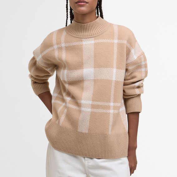 Barbour Harriet Tartan High-Neck Jumper