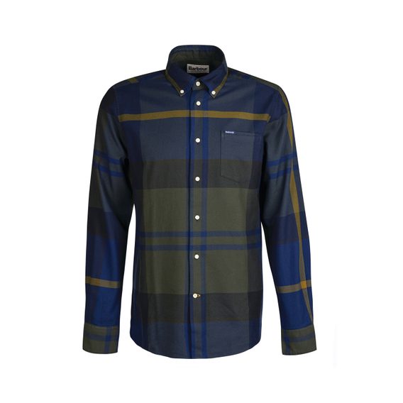 Barbour Dunoon Tailored Shirt — Olive Night