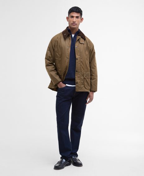 Barbour Bedale Wax Jacket — Bark
