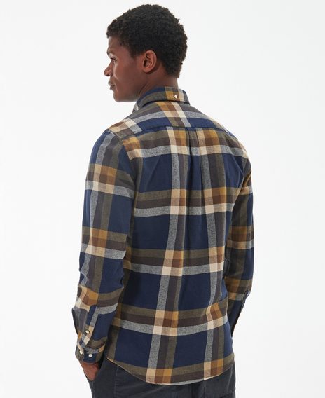 Barbour Folley Tailored Shirt — Classic Navy