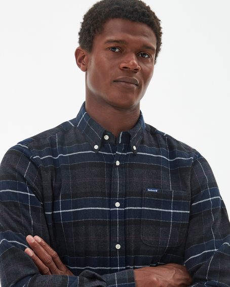 Barbour Kyeloch Tailored Shirt — Dark Tartan