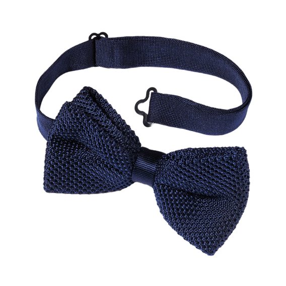 Charles Tyrwhitt Silk Knitted Bowtie — Navy