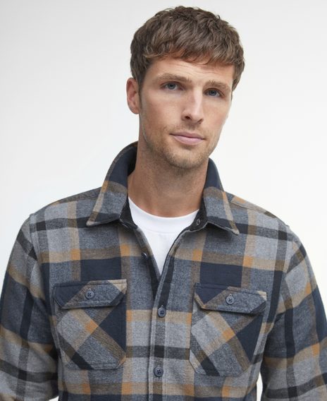 Barbour Rhobell Tailored Shirt — Grey Marl