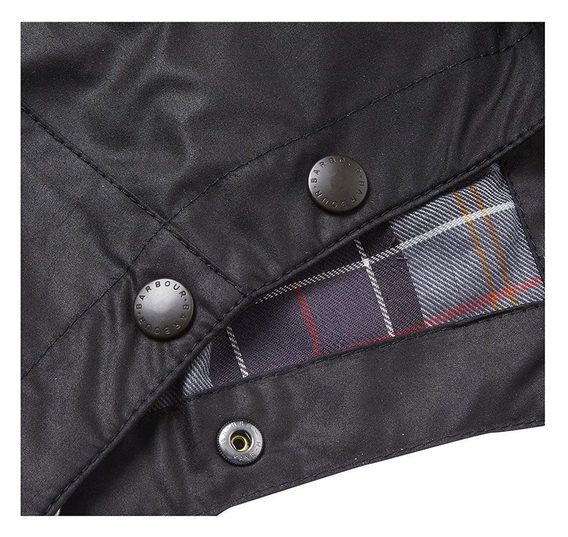 Barbour Waxed Cotton Hood — Black