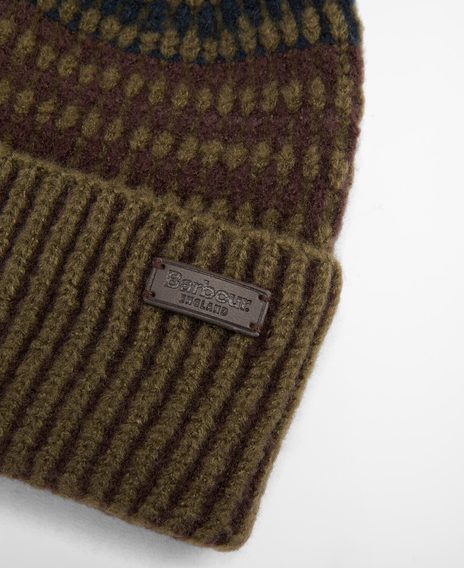 Barbour Harray Beanie Hat — Olive