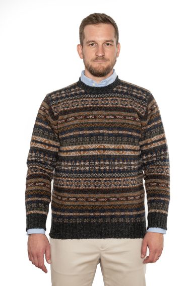 Jamieson's Fair Isle Jumper — Navy