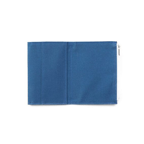 Náplň: Tmavě modrá bavlněná kapsa na zip (Passport)