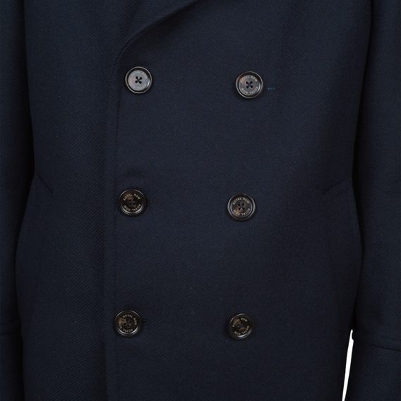 Vlněný peacoat Royal Row - navy