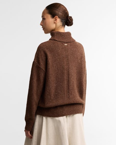 Barbour Stanford Fleck Rollneck Wool Jumper — Rustic