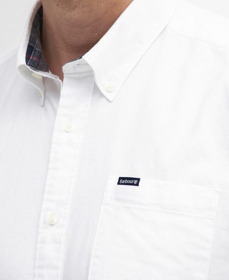 Barbour Marsden Tailored Long-Sleeved Shirt — Classic White