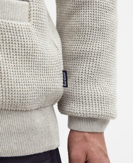 Barbour Howick Cardigan — Whisper White