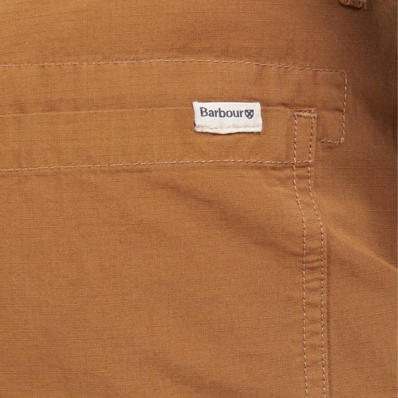 Odolné bavlněné kraťasy Barbour Essential Ripstop Shorts — Russet