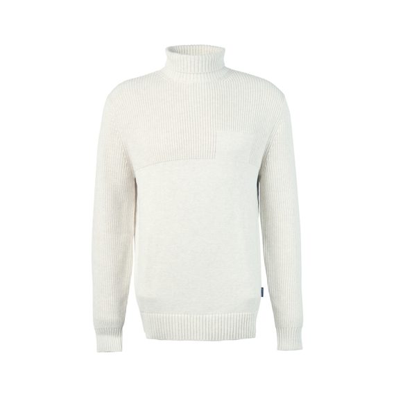 Barbour Steetley Roll-Neck Jumper — Whisper Classic White