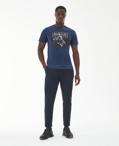 Barbour International Race T-Shirt — Oxford Navy