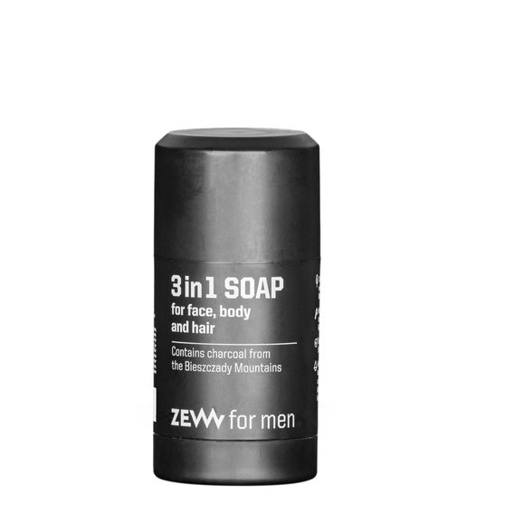 Univerzální mýdlo na obličej, tělo a vlasy Zew for men 3v1 - stick (85 ml)