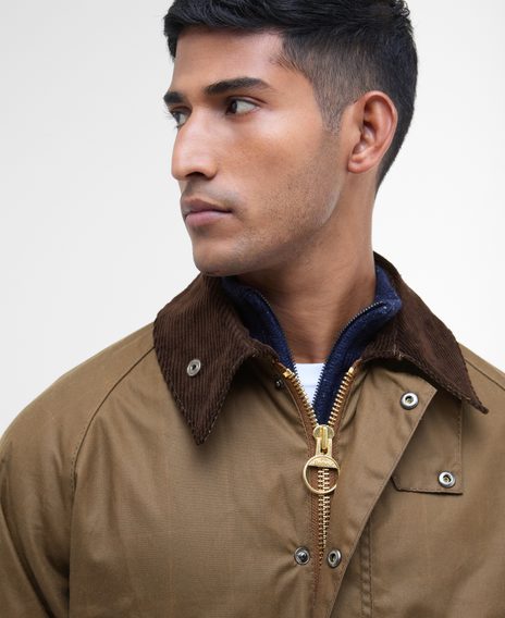 Barbour Bedale Wax Jacket — Bark