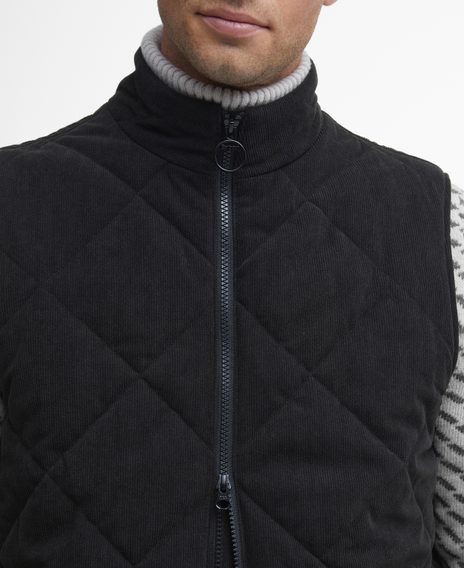Barbour Cord Liddesdale Gilet — Classic Black