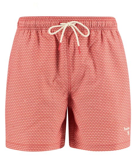 Barbour Shell Swim Short — Matte Red