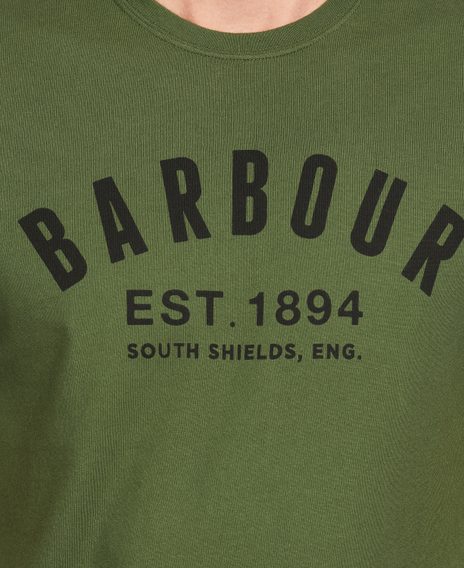 Tričko Barbour Ridge Logo Tee - zelené