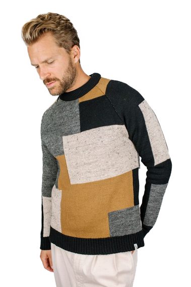 Vlněný svetr Peregrine Patchwork Merino Wool Sweater