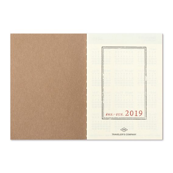 Traveler's Notebook s týdenním diářem na rok 2019 - černý (Passport)