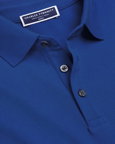 Charles Tyrwhitt Pique Polo — Cobalt Blue