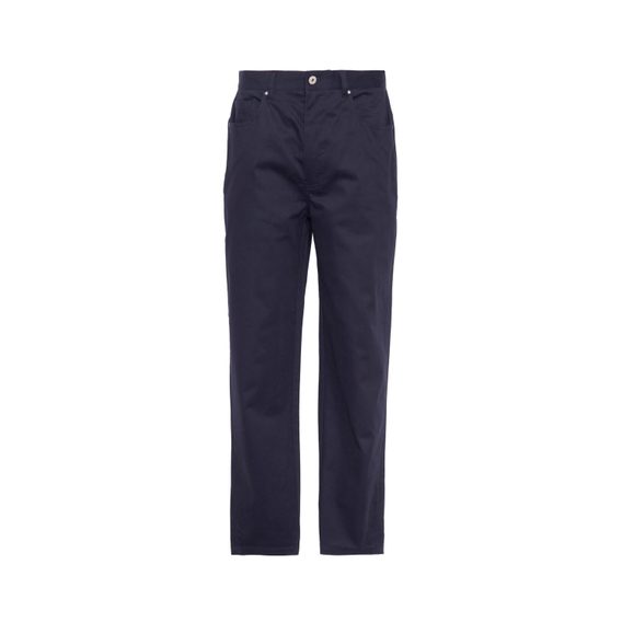 Barbour Suede Sateen Regular Trousers — Dark Navy