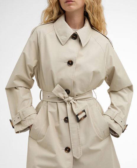 Bazar: Barbour Maia Showerproof Trench Coat (vel. 10)