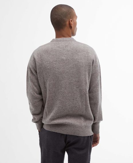Barbour Tainsbury Crew Neck Jumper — Stone