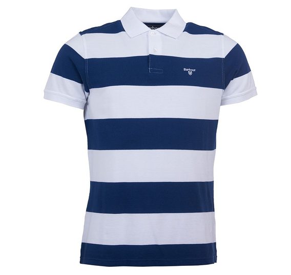 Pruhované polo Barbour Harren - modrobílé
