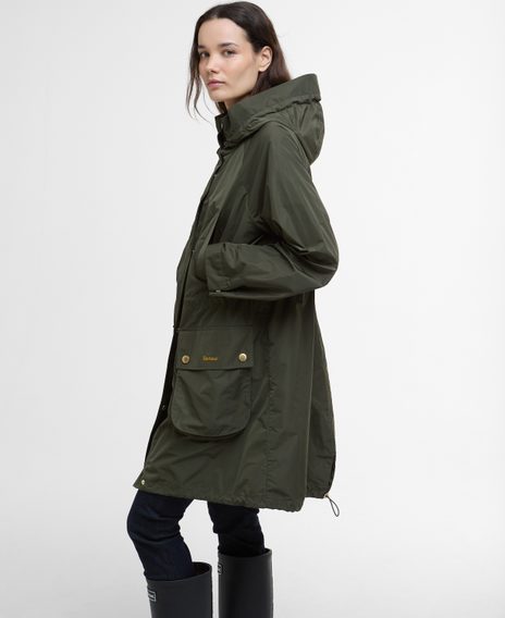 Barbour Una Showerproof Jacket — Olive