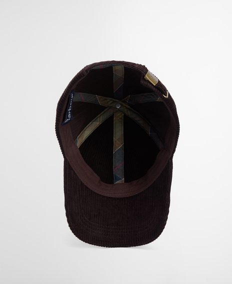 Barbour Preston Cord Cap — Brown