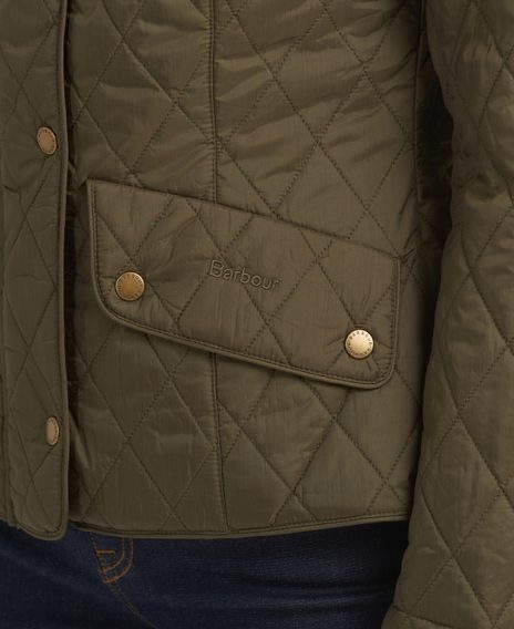Barbour Flyweight Cavalry Quilted Jacket — Olive