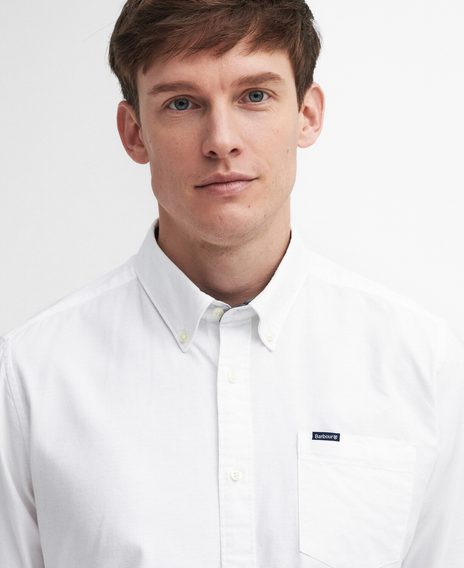 Barbour Marsden Tailored Long-Sleeved Shirt — Classic White