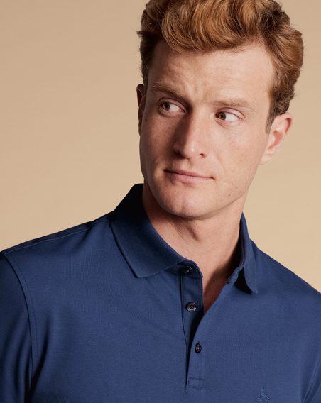 Charles Tyrwhitt Pique Polo — Royal Blue