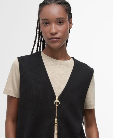 Barbour Maya Zip-Up Tank Top