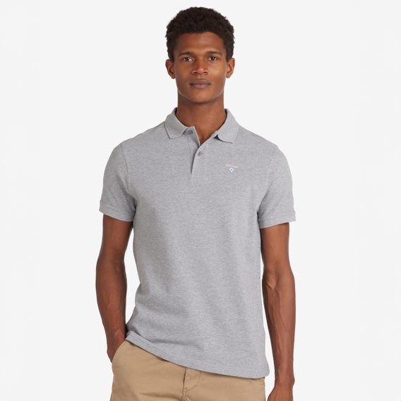 Barbour Sports Polo Shirt — Grey Marl