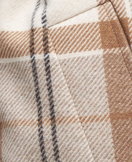 Barbour Claudette Tartan Wool Trench Coat