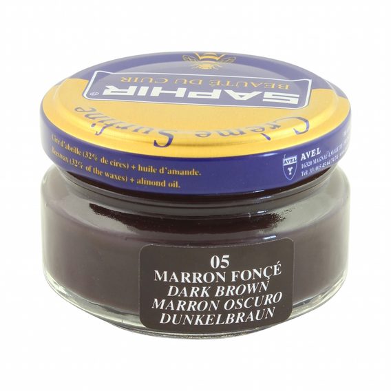 Krém na boty Saphir - tmavě hnědý (50 ml)