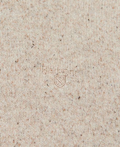 Barbour Tisbury Crew Neck Sweater — Stone