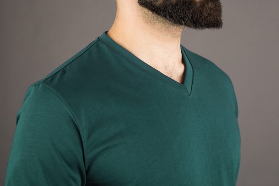 Pořádné tričko John & Paul - zelené (V-neck)