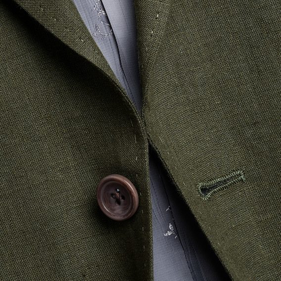 Charles Tyrwhitt Linen Jacket — Olive