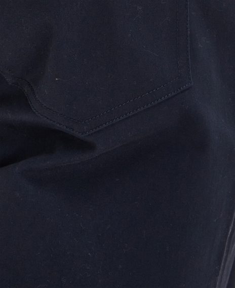 Barbour Suede Sateen Regular Trousers — Dark Navy