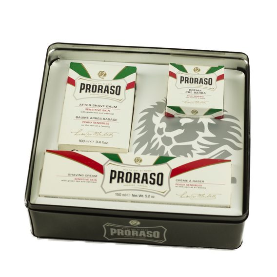 Klasická dárková sada na holení Proraso White - pro citlivou pokožku