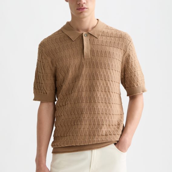 Scotch & Soda — Pointelle Knitted Polo