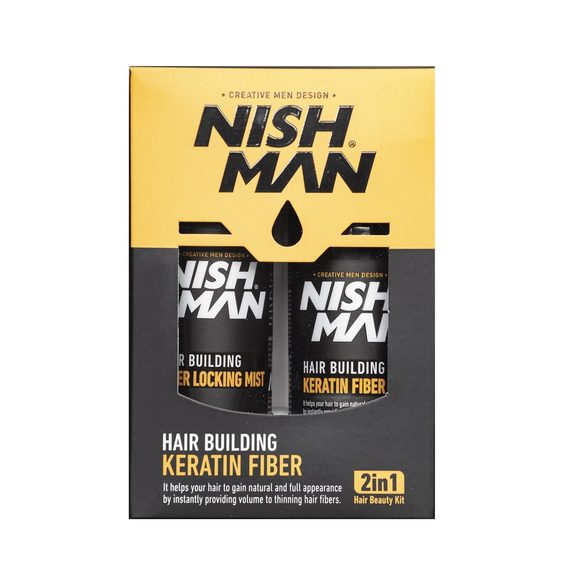 Sada pro posílení vlasů s keratinem Nish Man Hair Beauty Kit