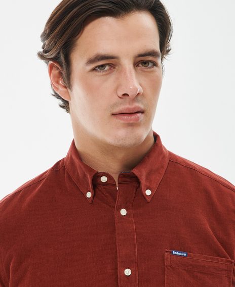 Barbour Ramsey Tailored Shirt — Brick Red