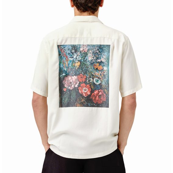 Bazar: Jemná košile Portuguese Flannel Serigraphy — Off White (XL)