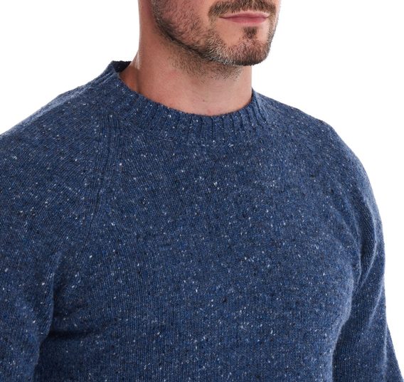 Svetr Barbour Netherton z merino vlny - modrý